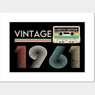 Vintage 1961 Limited Cassette Posters and Art